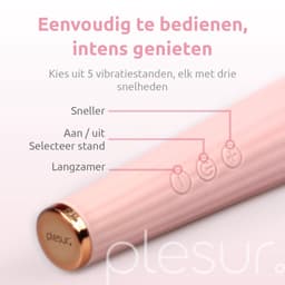 Plesur® Wand Vibrator - Erotiek - Seksspeeltjes - Vibrators voor Vrouwen - Stil & Discreet - Sex Toys voor Vrouwen - Clitoris Stimulator — thumbnail 9