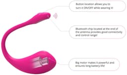 Lovense - Lush 2.0 - Draagbare Vibrator - Vibrerend Ei - Appgestuurd Luxe Vibratie Eitje - Sex Toys voor Vrouwen - Vibrators voor Vrouwen - Sex Toys voor Koppels - Roze — thumbnail 3