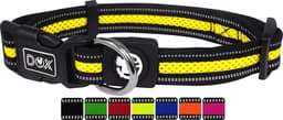 DDOXX Air Mesh hondenhalsband, reflecterend, gewatteerd, verstelbaar | Veel kleuren en maten | voor klein, middelgroot en groot | Halsbanden voor puppykatten | Rood, S, arnet voor Hond — thumbnail 4