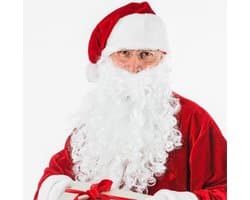 Santa baard set 2 in 1 - complete transformatie - realistische uitstraling - ideaal voor kerst - ShopVlot