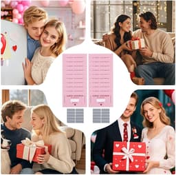 Liefdesbonnen Set - Romantische Notities - Relatie Versterken - 20 Aanpasbare Scenario's - 15 x 12 cm - Roze — thumbnail 5