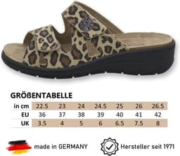 2808, comfortabele damessandalen van leer, praktische werkschoenen met uitneembaar voetbed, comfortabele pantoffels — thumbnail 2