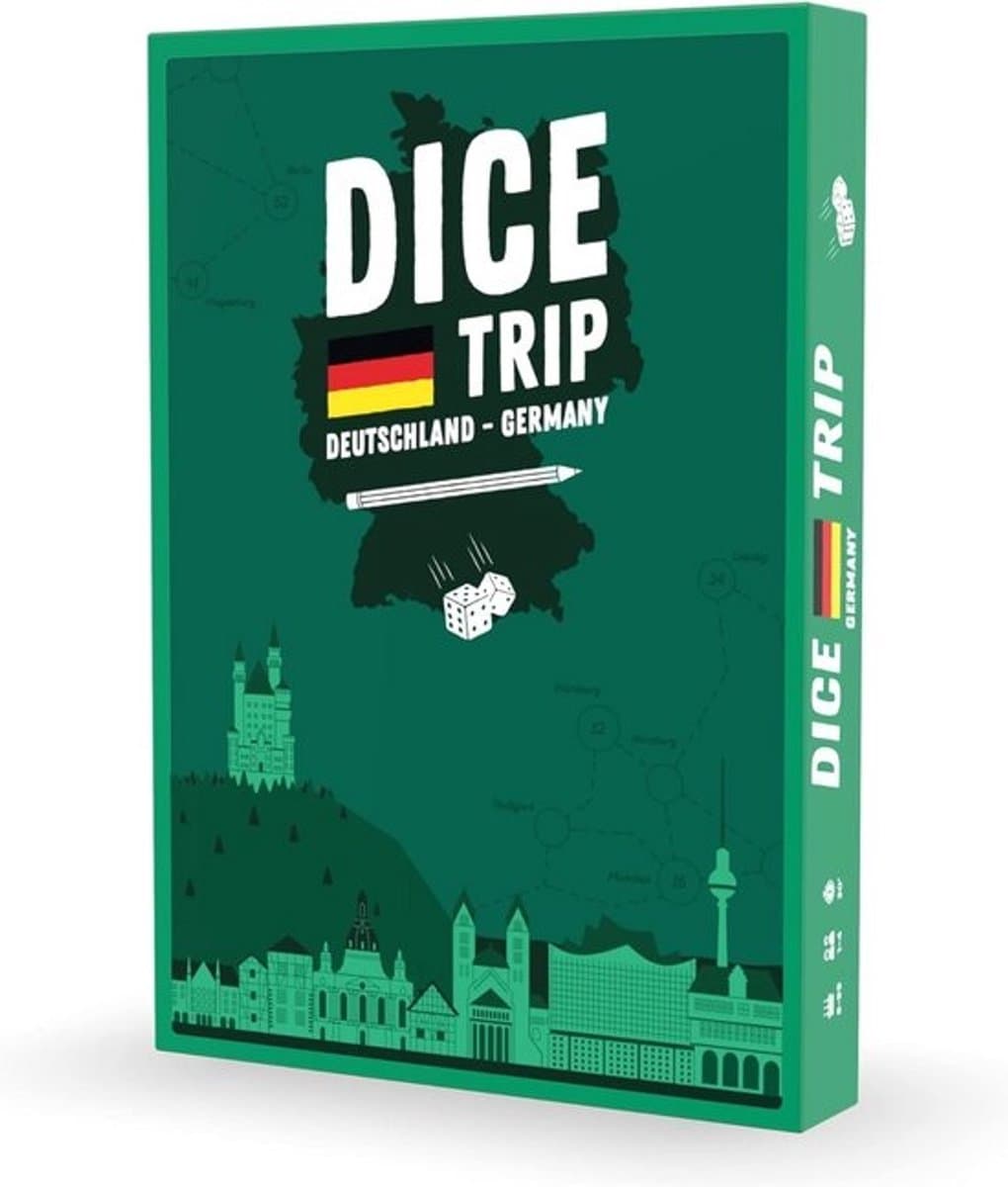 Reisspel Roll & Write Duitsland: Tactisch Dobbelspel voor kaarten ontdekken — afbeelding 1