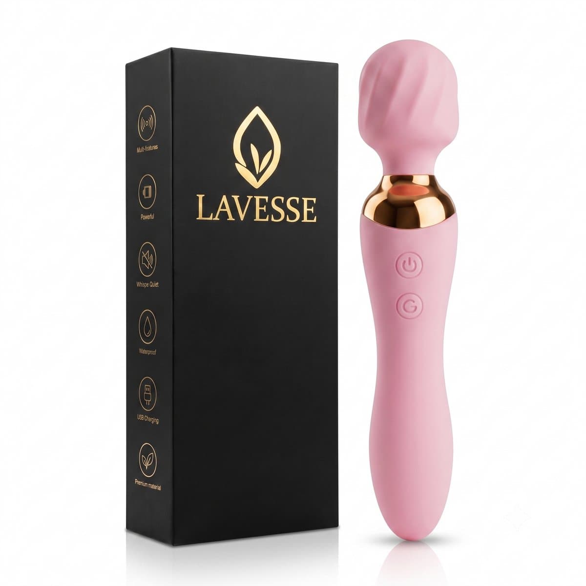Lavesse Elara - Vibrators voor Vrouwen - Wand Vibrator & Clitoris Stimulator - Fluisterstil & Waterdicht - 12 Standen — afbeelding 1