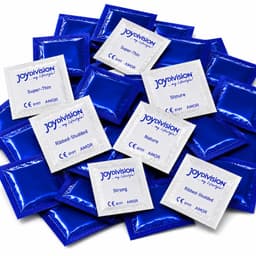 JOYDIVISION Premium condooms MIX - 100 stuks - Naturel, Geribbeld, Strong & Super Thin, 53mm, dermatologisch getest, natuurlijke stimulatie, veilig & comfortabel — thumbnail 1