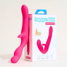 Happy Rabbit - Strapless Strap-On Rabbit Vibe Roze — thumbnail 1