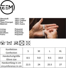 Handschoenen, zacht Italiaans leer, fleece voering, klassiek — thumbnail 4