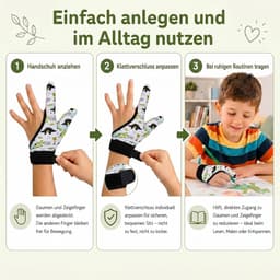 Handschoenen voor kinderen om op de duim te zuigen en 5-13 jaar lang met duimzuigen te stoppen. (#3) — thumbnail 3