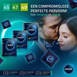 MY.SIZE PRO condoom maat 0,1,2-45,47,49 mm, 3x3 condooms - pasvorm en een geschikte maat voor iedereen — thumbnail 2
