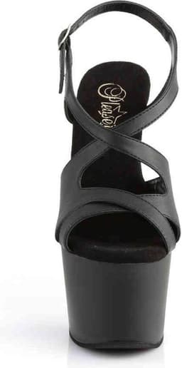 Pleaser - ADORE-730 Sandaal met enkelband, Paaldans schoenen - Paaldans schoenen - 36 Shoes - Zwart — thumbnail 2