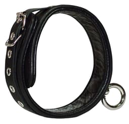 Verstelbare lederen halsband — thumbnail 1