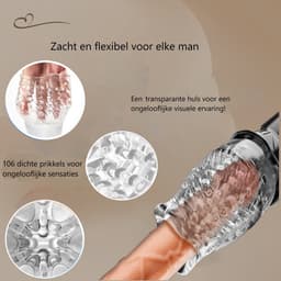 Erodit®Twist and Suck Delight- Rotatie Vibrator inclusief glijmiddel- Vibrerende Masturbator- Automatische rotatie- Vibrator voor mannen- Sekspeeltje- Multifunctionele mannen toy- Erotiek voor mannen — thumbnail 5