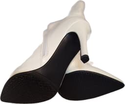 RUON- HALFHOOG LEDERLOOK LAARSJE-NAALDHAK 8 CM-EXTRA PURSE-40 — thumbnail 1