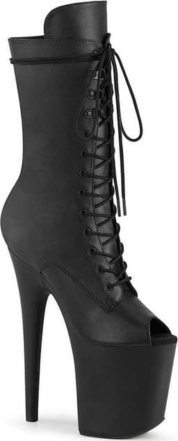 Pleaser - FLAMINGO-1051WR Plateau Laarzen, Paaldans schoenen - Paaldans schoenen - 39 Shoes - Zwart — thumbnail 1