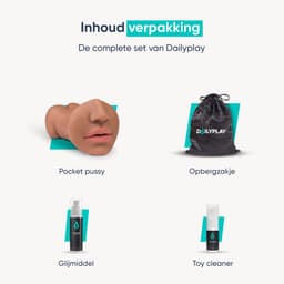 DailyPlay Pocket Pussy voor Man - 3 in 1 – Blowjob Masturbator met Billen en Kunst Vagina – Sex Toys Mannen en Koppels – Nep Kut — thumbnail 7
