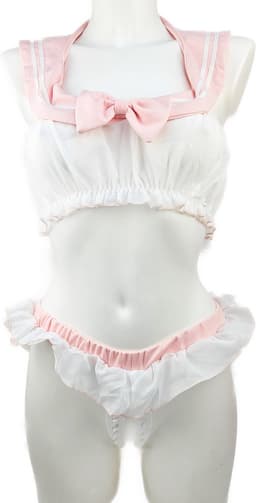 BamBella ® Sexy Cosplay Rollenspel kleding - Onesize - outfit dames Matrozen pak roze — thumbnail 1