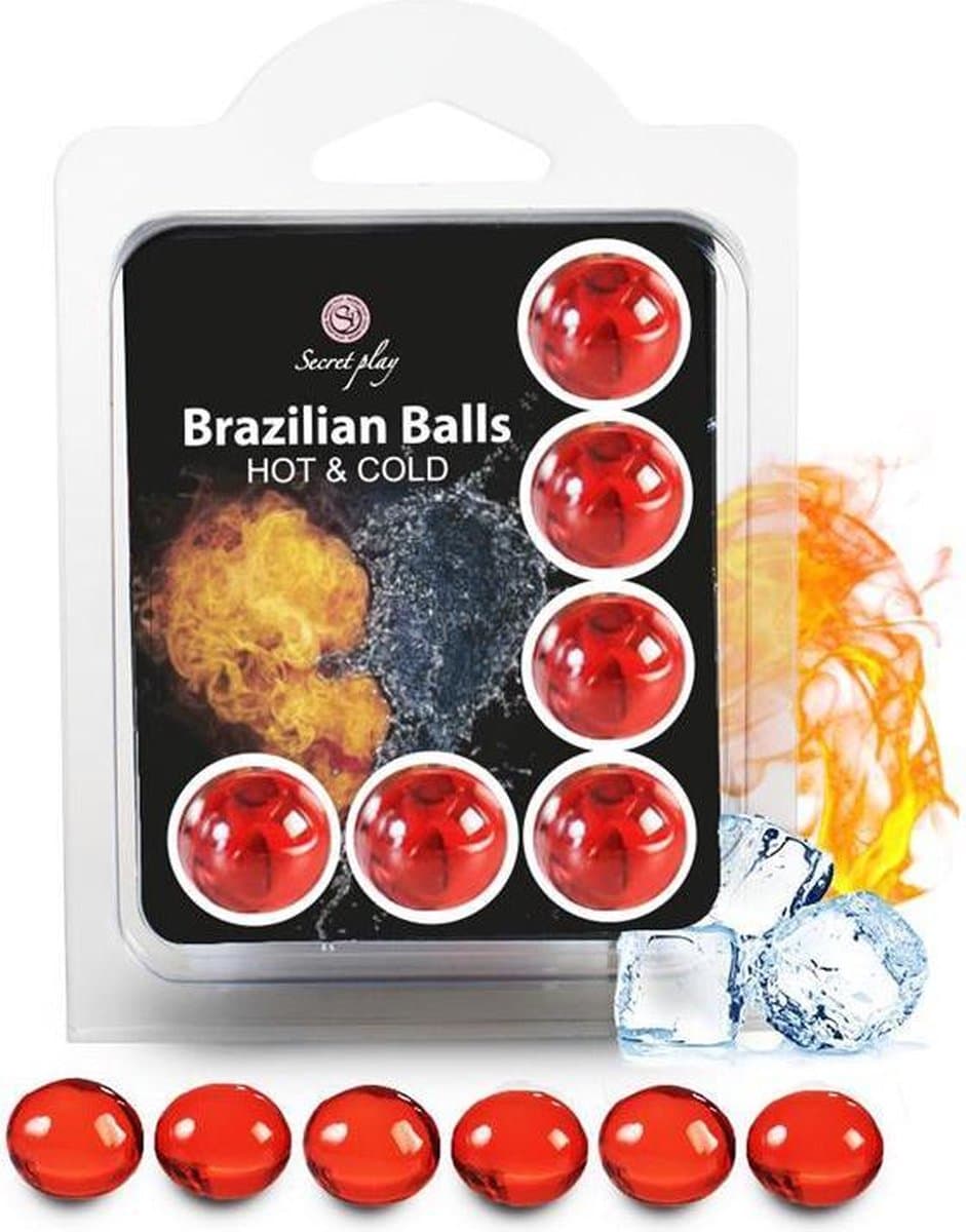 Secret Play Brazilian Balls - Massageolie - Warm en Koud Effect - 6 Stuks — afbeelding 1