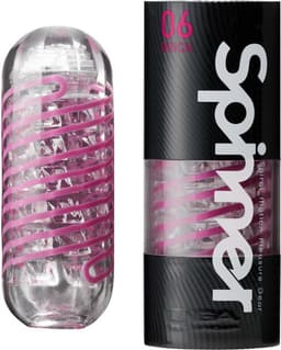 Tenga - Spinner 06 Brick Masturbator - Transparant/Paars — thumbnail 2