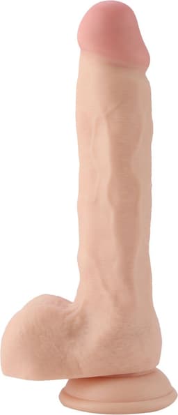 Dildo EZfunLok voor Auxfun Plus Seksmachine Beige 24 cm — thumbnail 18