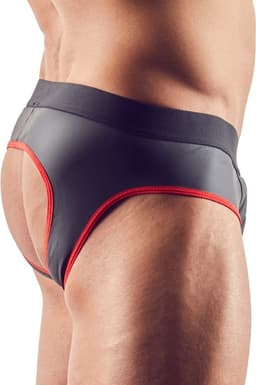 Slip Met Open Achterkant - Zwart/Rood — thumbnail 6