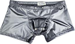 BamBella ® - Boxer short - Maat M - MAT glans - Zwart BDSM kleding kruisloos open kruis erotische heren kleding — thumbnail 3
