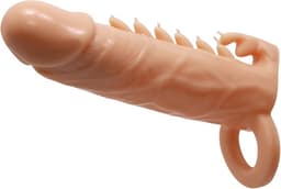 Pretty Love - Emmit - Penis Sleeve Met geribbeld ontwerp - Lichte Huidskleur — thumbnail 3
