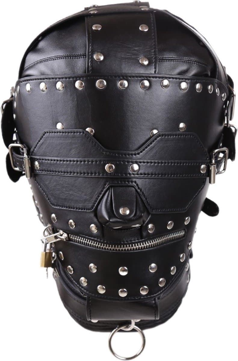 Banoch | Masker Igor | Zwart imitatie leer | bondage — afbeelding 1