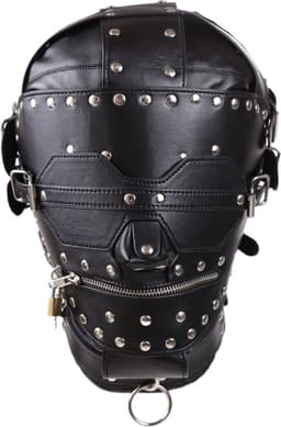 Banoch | Masker Igor | Zwart imitatie leer | bondage — thumbnail 1