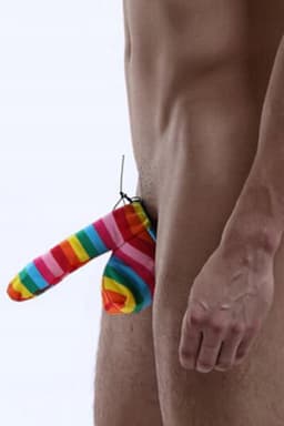 Paris Hollywood Mp058 - Grappig Ondergoed - Penisslurf in Regenboogkleuren - One Size — thumbnail 4