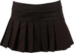Cottelli Collection – Geplooide Mini Rok voor een Spannende Uitstraling Tijdens Feestjes – Maat S – Zwart — thumbnail 3
