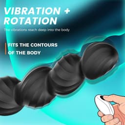 Daity Siliconen Anale Plug met Afstandsbediening en Vibratie – Anale Trainingsset voor Vrouwen – Anale Kralen en Trainerset – Anale Seksspeeltjes voor Volwassenen – Ontspanningshulpmiddel voor Mannen en Vrouwen — thumbnail 4