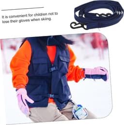 Handschoen Houder - Rope Clip - Outdoor Activiteiten - Anti-verlies Ontwerp - 120 cm Lengte - Donkerblauw — thumbnail 3