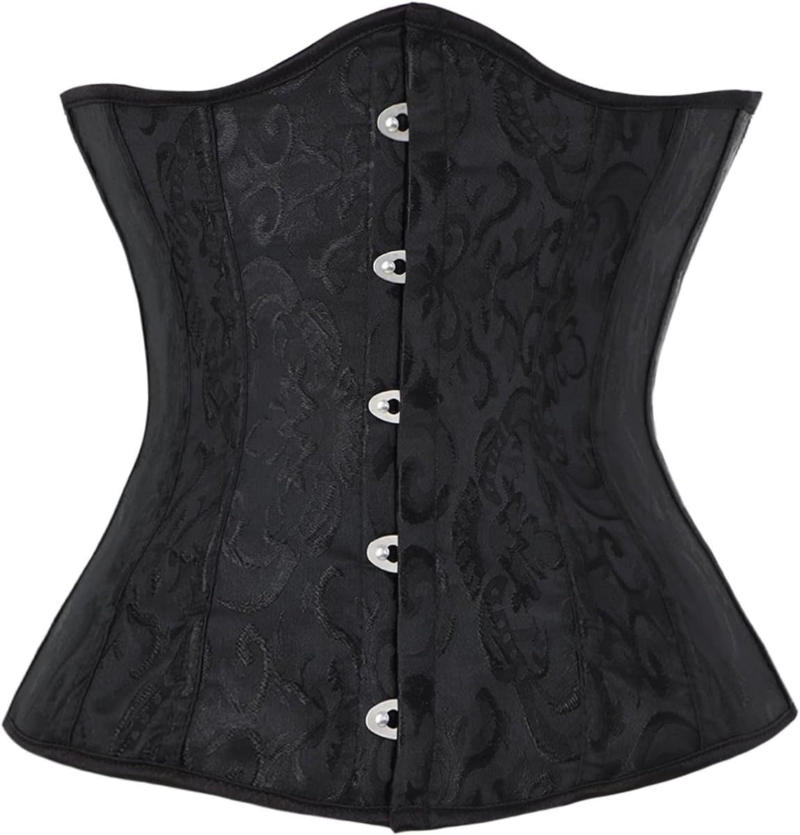 Elegante Satijnen Onderbust Corset met Kant - Taille Cincher voor Shaping en Bruiloft - Functionele Onderkleding voor Vrouwen — afbeelding 1