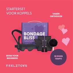 BDSM - Starter Set - Vibrator - Bondage - Oogmasker - Bondagebanden - Flogger - Tepelklemmen - Kietelaar - Meerdere kleuren - FeelzToys - Bondage Bliss — thumbnail 6
