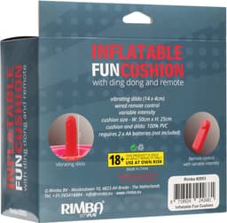 Opblaasbare Dildo Poef Cushion - met Ding Dong en afstandsbediening - Roze — thumbnail 4