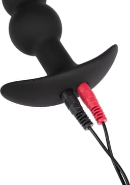 Rimba Electro Play - E-Stim Geribbelde Buttplug - Bi-Polair - Zwart — thumbnail 7
