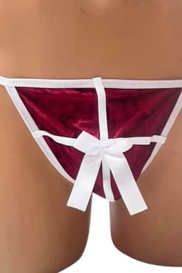 Rode Fluwelenmannen Tanga - Luxe Ondergoed XS S M L XL Comfortabel en Stijlvol — thumbnail 3