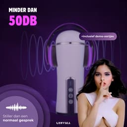 Lunvira® Elektrische Masturbator - Sex Toys Voor Mannen Zelf Aftrekken - Pocket Pussy - 10 Vibratiestanden - USB-Oplaadbaar - blowjob simulator — thumbnail 7