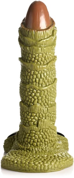 XR Brands - Reusachtig Geschubd Moerasmonster Dildo - Groen — thumbnail 10
