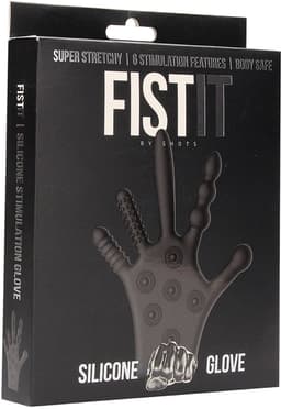 Shots - Fist It Siliconen Stimulatiehandschoen black — thumbnail 2