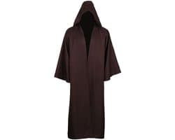 kinstell Jedi Uniform Hooded Robe Ridder Suits Zwart Tuniek Uniform Volledige Halloween Darth Hooded Robe Mantel Cosplay Kostuum