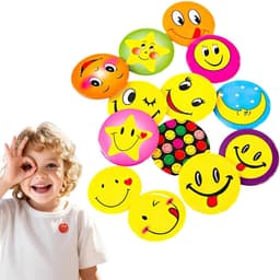 Pin Emoticon Buttons reversspelden voor kleding 45 mm willekeurig 39 — thumbnail 1