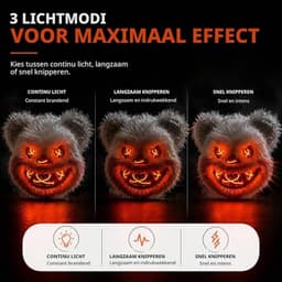 LED Halloween-masker in Purge-stijl, regelbare verlichting en oplichtend gezicht – Kostuum voor heren en dames voor Halloween, carnaval en verkleedfeesten (kleurenkeuze) — thumbnail 3