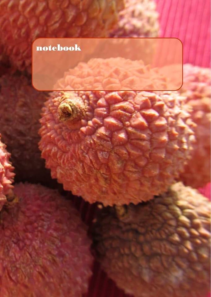 Tagebuch / Notizbuch - Litschi: DIN A4, liniert — afbeelding 1