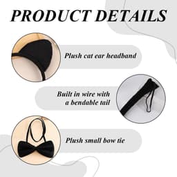 2 Sets Van Kat Accessoire Sets, Leuke En Zachte Vormen, Rollenspel Accessoires Voor Kinderen, Accessoires Voor Verken Voor Kerstfeesten. — thumbnail 2