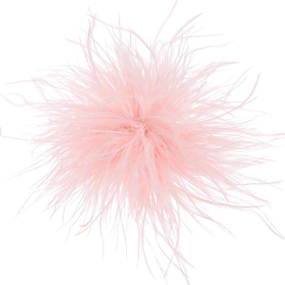 Veerbroche voor dames, grote bloemenbroche met veren, elegante reversspelden, oversized, voor jurken, kleding, feest, bruiloft, banket, dans, roze — afbeelding 1