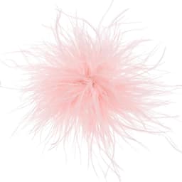 Veerbroche voor dames, grote bloemenbroche met veren, elegante reversspelden, oversized, voor jurken, kleding, feest, bruiloft, banket, dans, roze — thumbnail 1