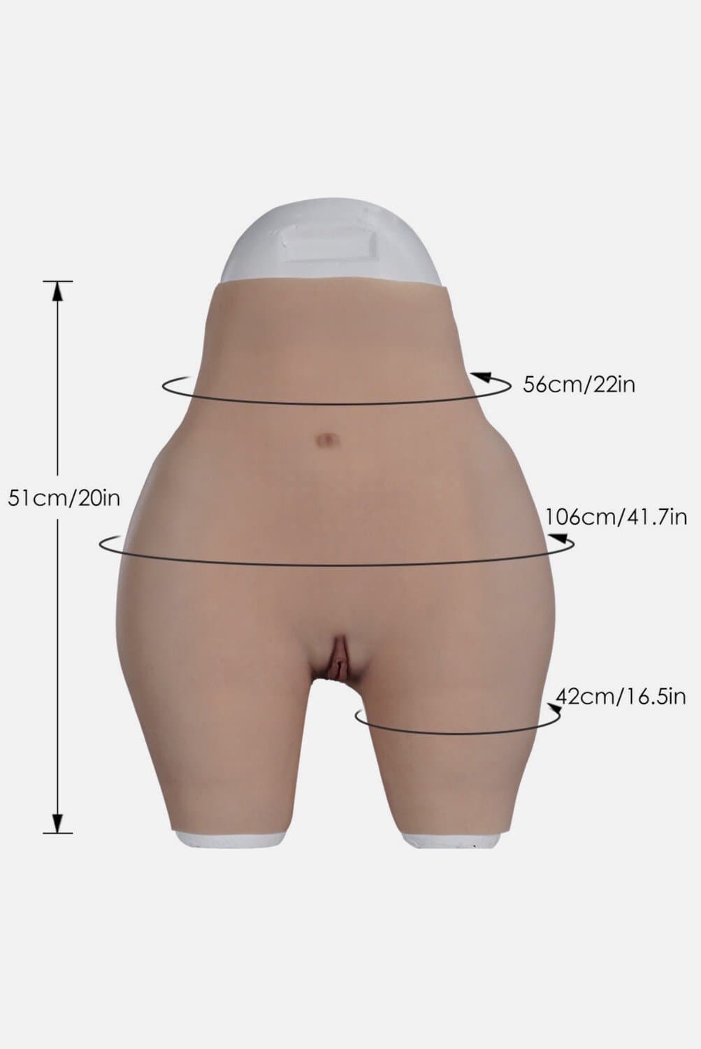 vagina-siliconen-billen-siliconen-heupen-vagina-broek-cosplay-travestie-crossdresser-bodysuit-big-butt-4000 gram — afbeelding 1