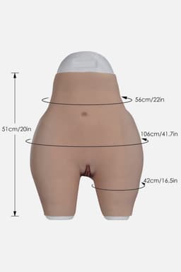 vagina-siliconen-billen-siliconen-heupen-vagina-broek-cosplay-travestie-crossdresser-bodysuit-big-butt-4000 gram — thumbnail 1