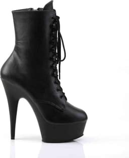 Pleaser - DELIGHT-1020 Plateau Laarzen - US 13 - 44 Shoes - Zwart — thumbnail 5